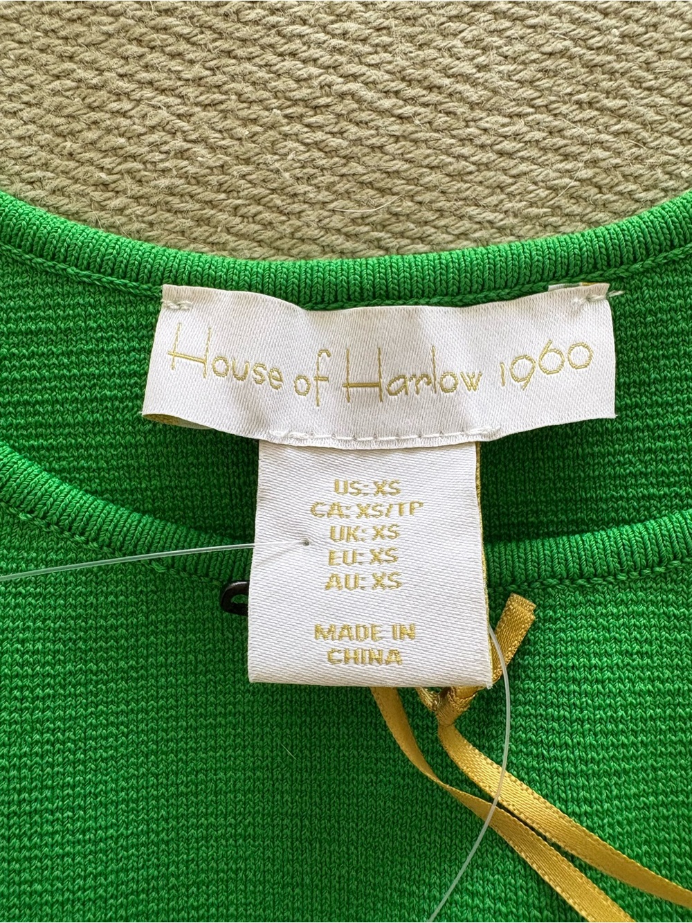 NWT Green Ribbed Tank Top - Picture 2 of 4